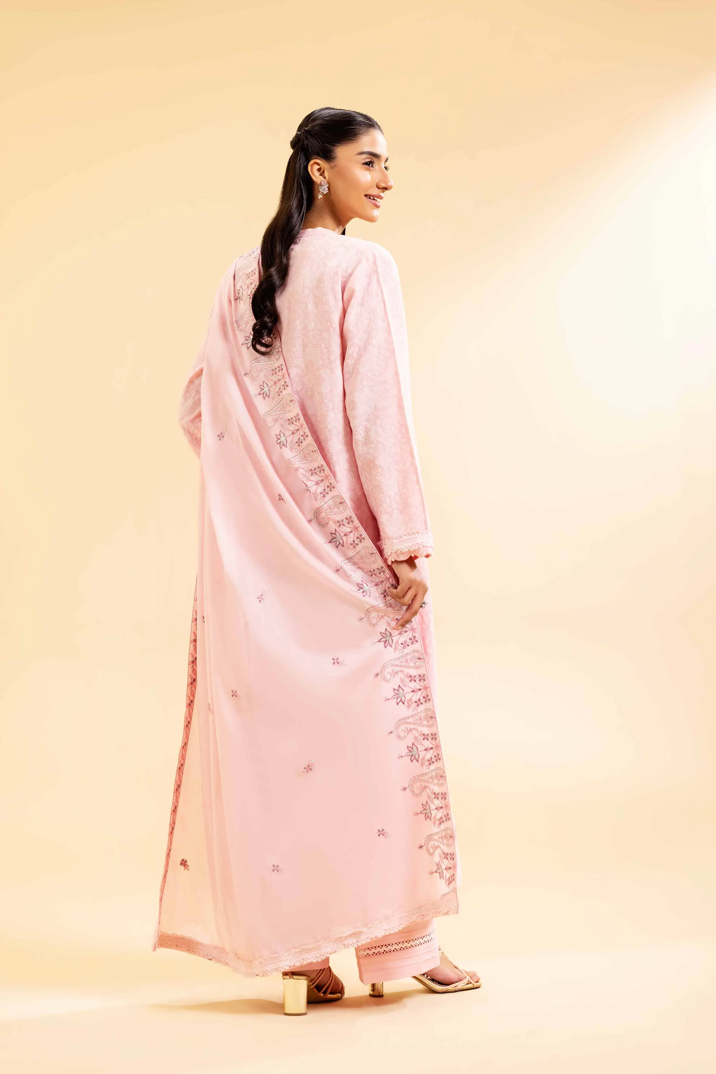 3 Piece - Dyed Embroidered Suit - 42501105