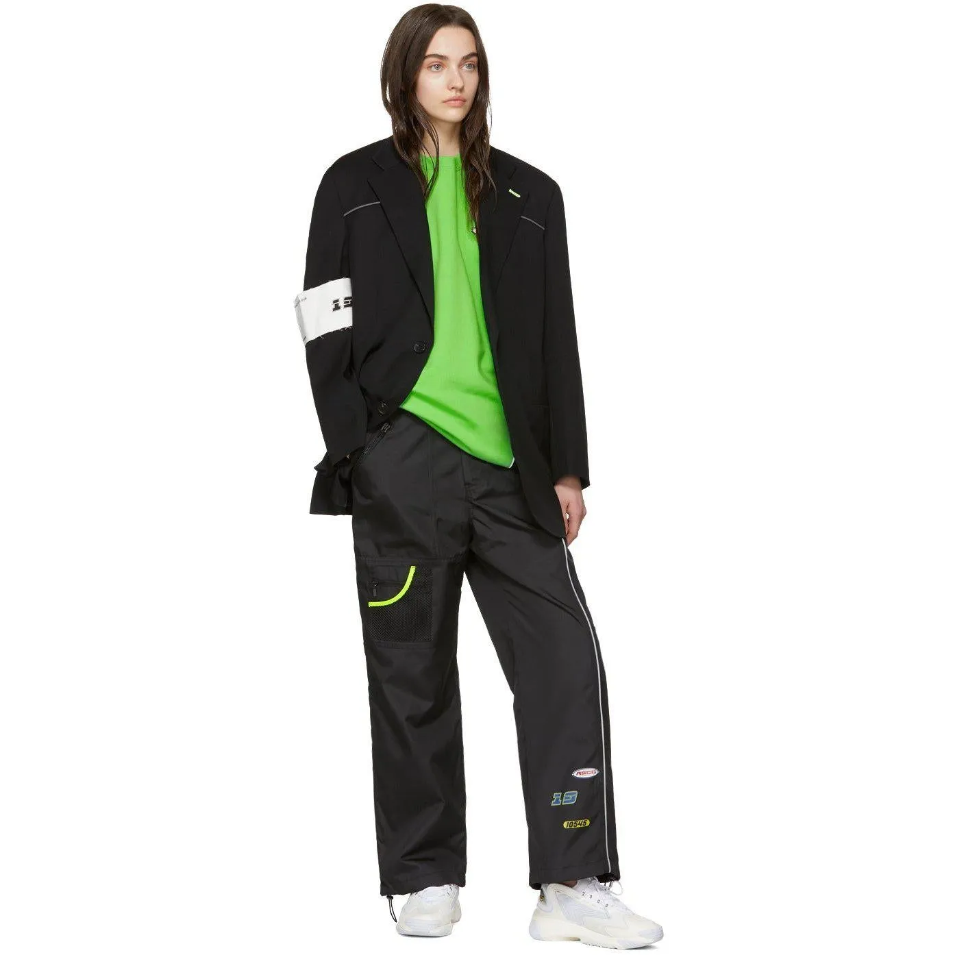 ADER error SSENSE Exclusive Black ASCC Panelled Trousers