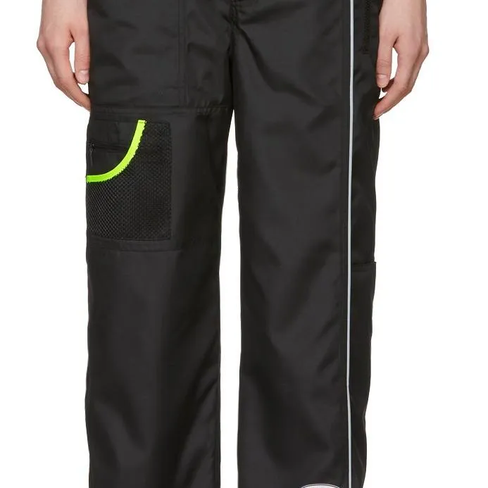 ADER error SSENSE Exclusive Black ASCC Panelled Trousers