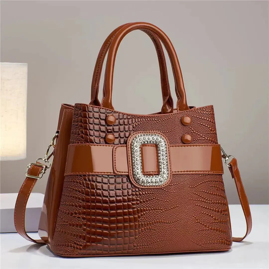 Advanced Crocodile Embossed Women's Crossbody Shoulder Bag
