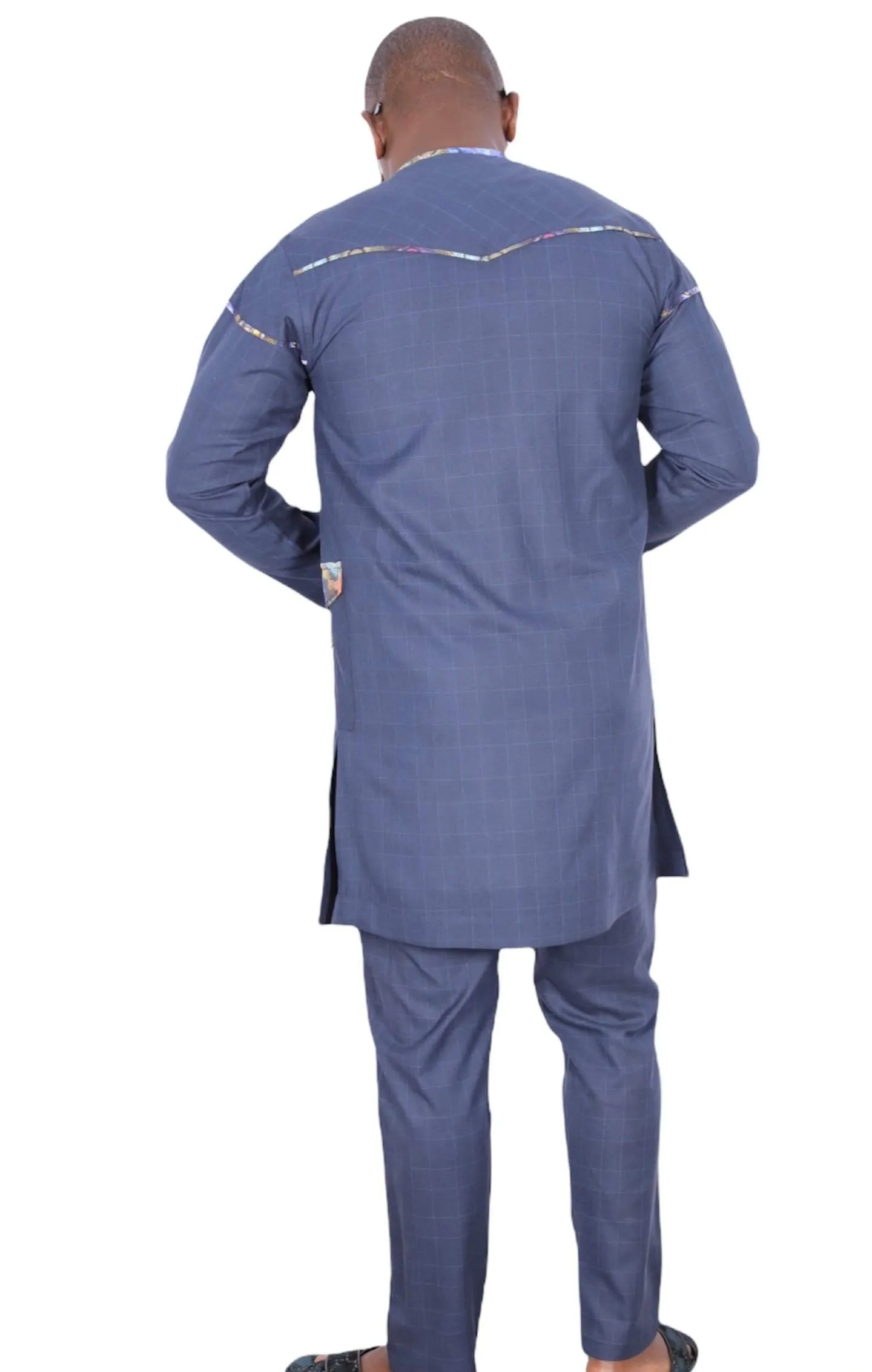 African Senator Wear for Men Blue