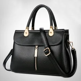Aibkhk Fashion Women Handbags European Design Split Leather Lady Shoulder Bags Female Girl Brand Luxury Crossbody Bag