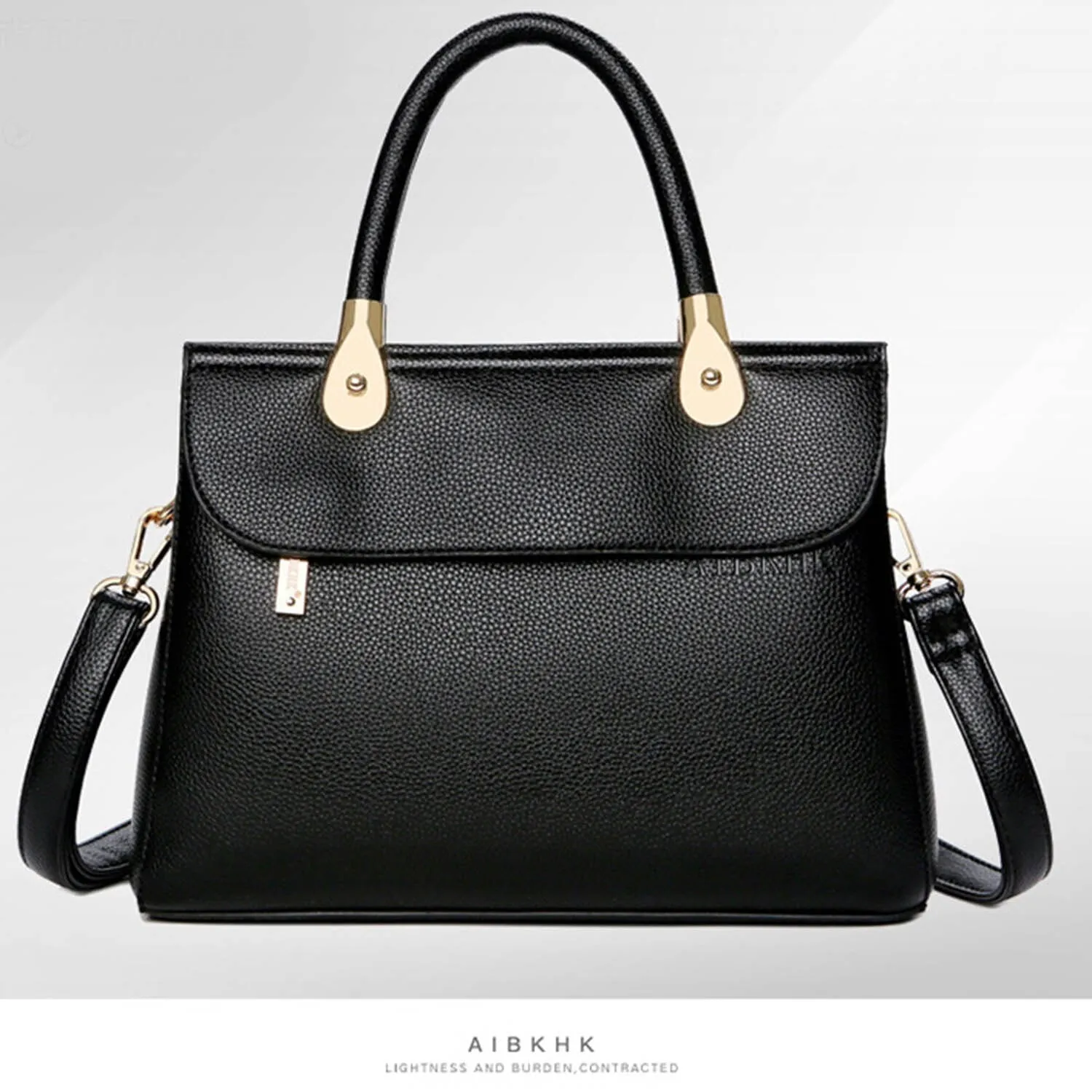 Aibkhk Fashion Women Handbags European Design Split Leather Lady Shoulder Bags Female Girl Brand Luxury Crossbody Bag