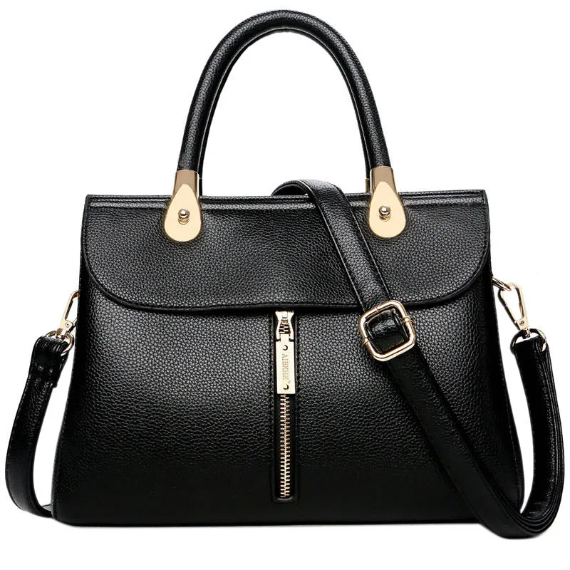 Aibkhk Fashion Women Handbags European Design Split Leather Lady Shoulder Bags Female Girl Brand Luxury Crossbody Bag