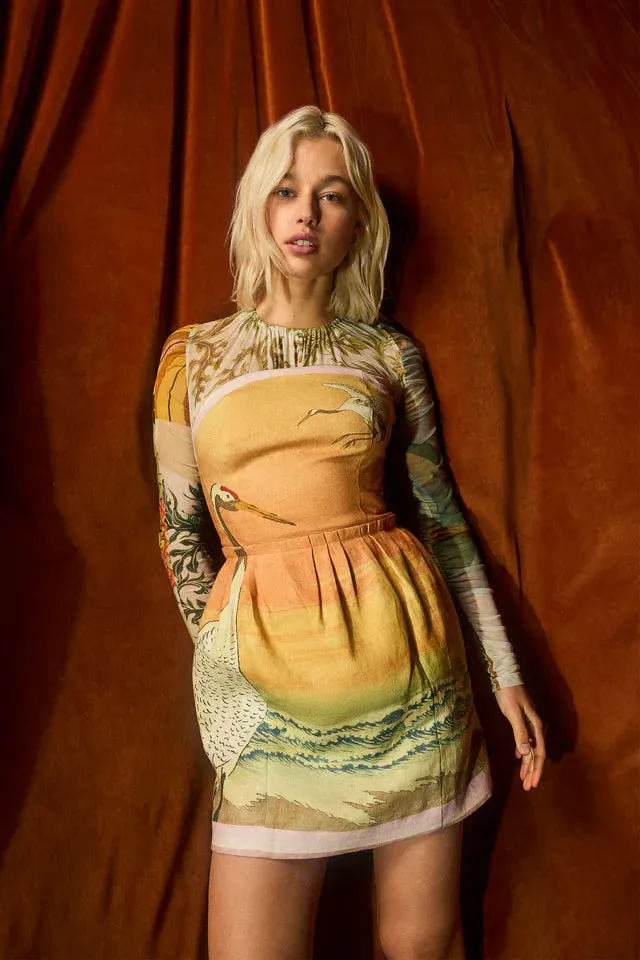 Antipodean Wabi Sabi Bodice Dress in Pastel