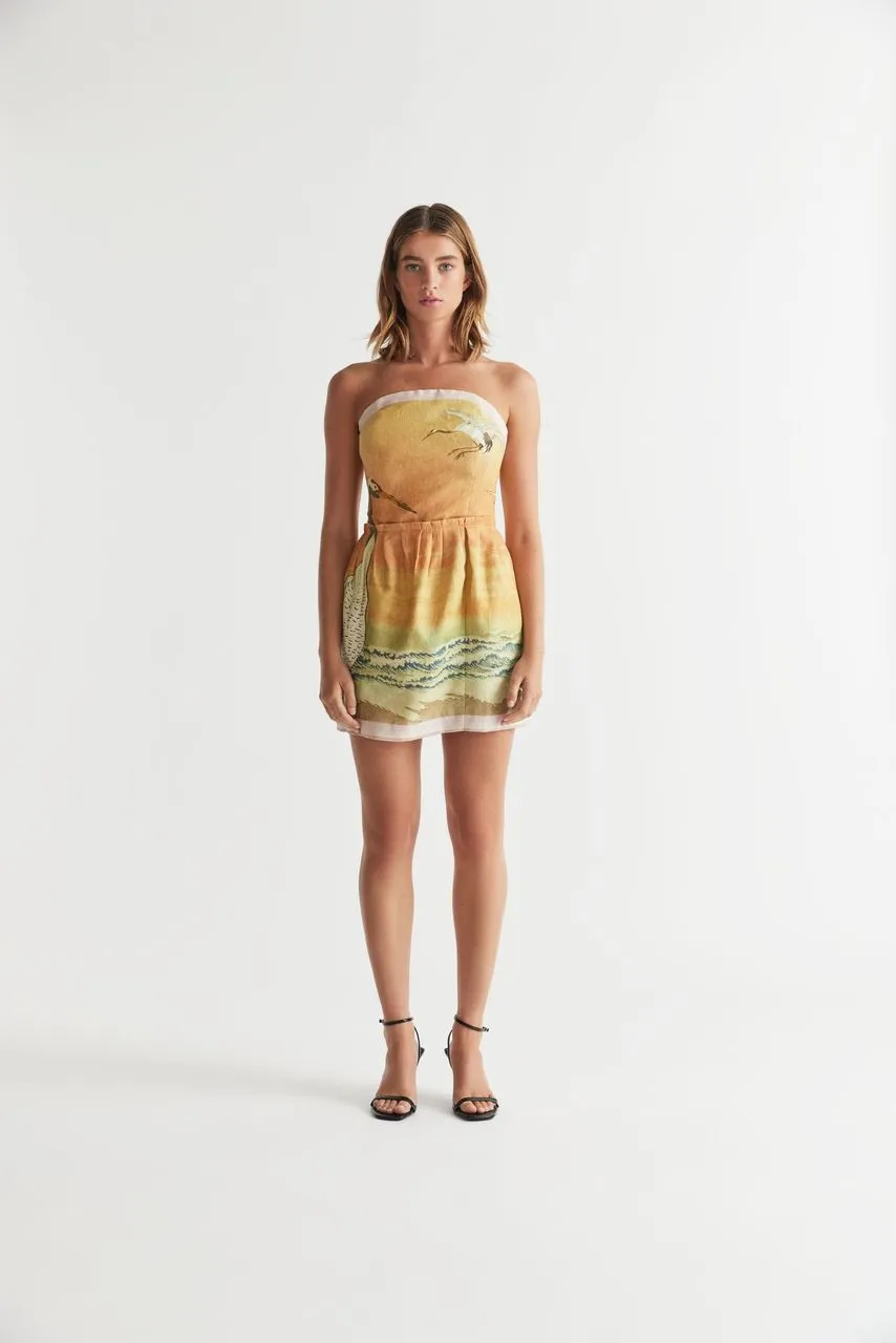 Antipodean Wabi Sabi Bodice Dress in Pastel