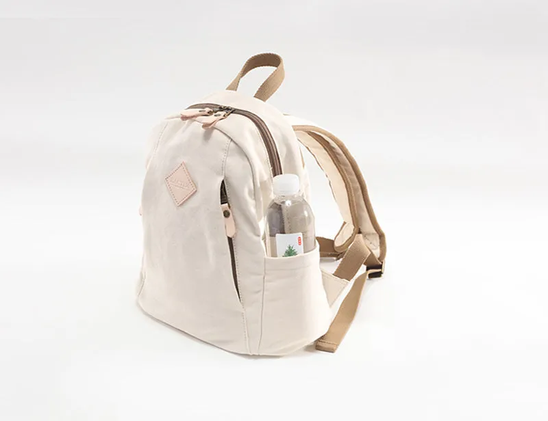 Chic Womens Green Canvas Rucksack Small Backpacks For Women