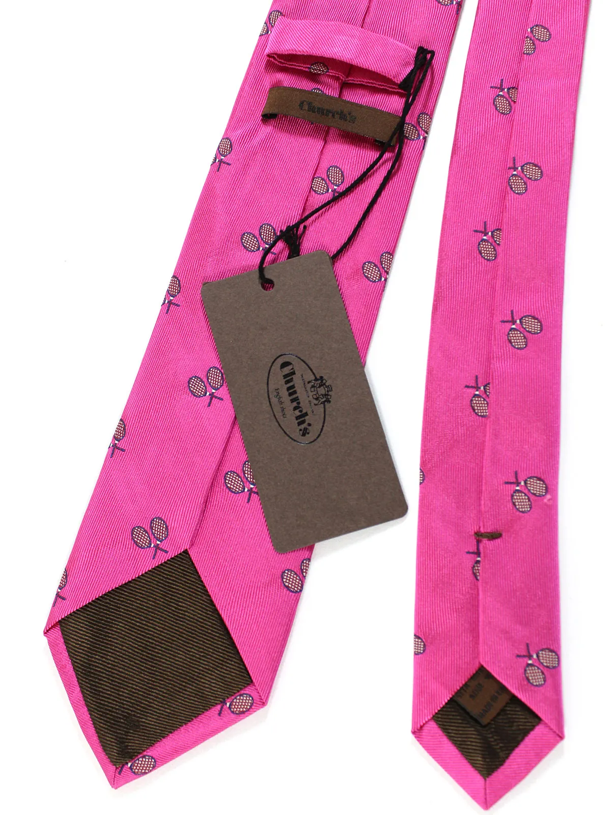 Church's Tie Hot Pink Tennis Design SALE