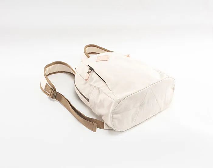 Cute Ladies Black Backpack Canvas Rucksack Purse For Women