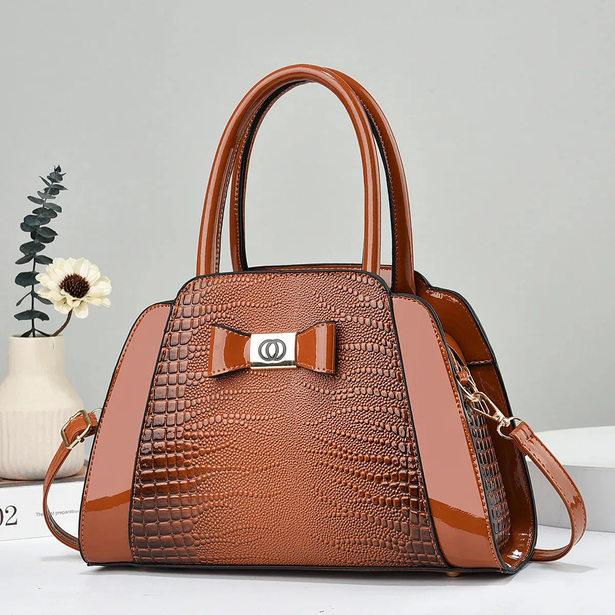 Designer Luxury  Crocodile Pattern Handbags for Women  Decoration Popular Shoulder Bag