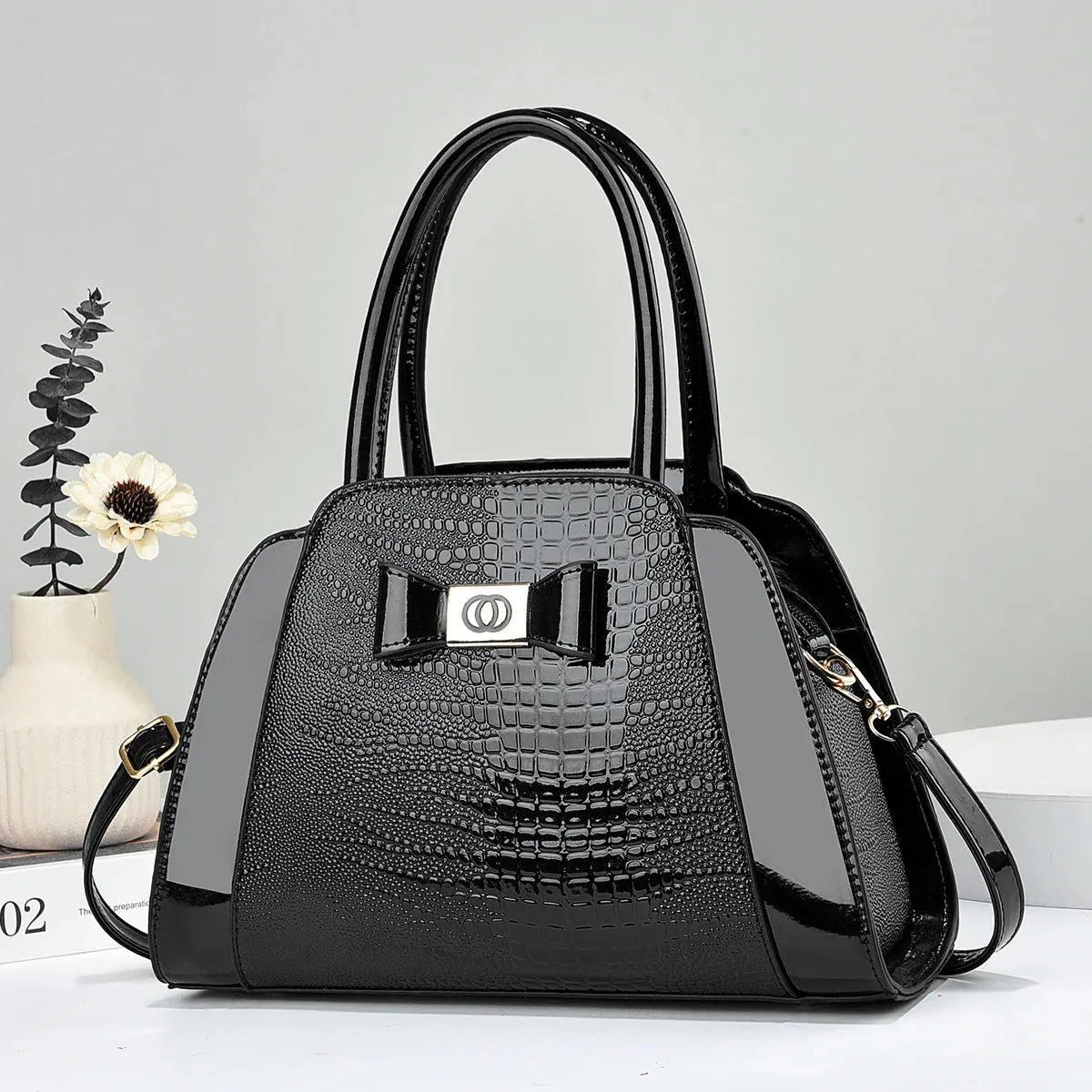 Designer Luxury  Crocodile Pattern Handbags for Women  Decoration Popular Shoulder Bag