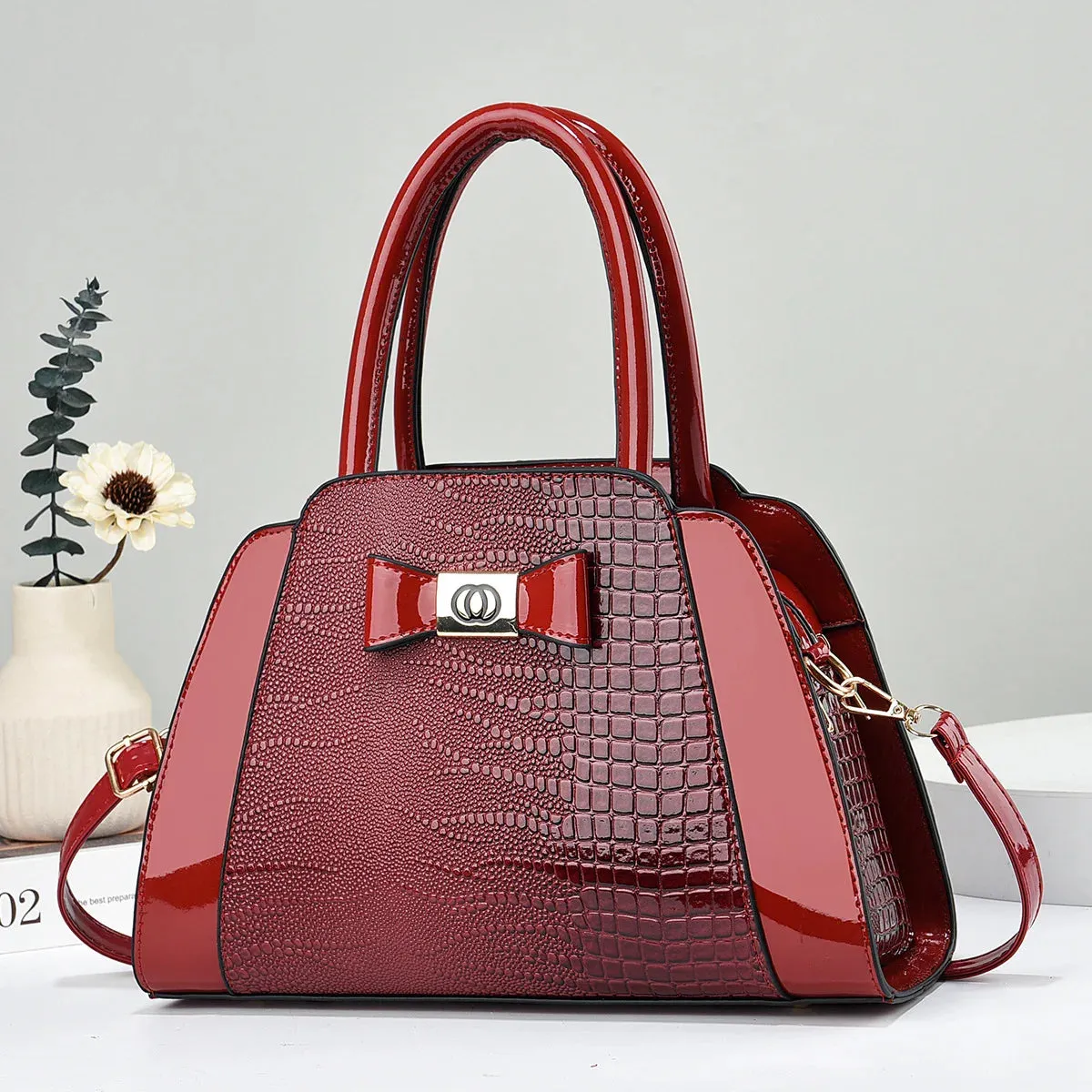 Designer Luxury  Crocodile Pattern Handbags for Women  Decoration Popular Shoulder Bag