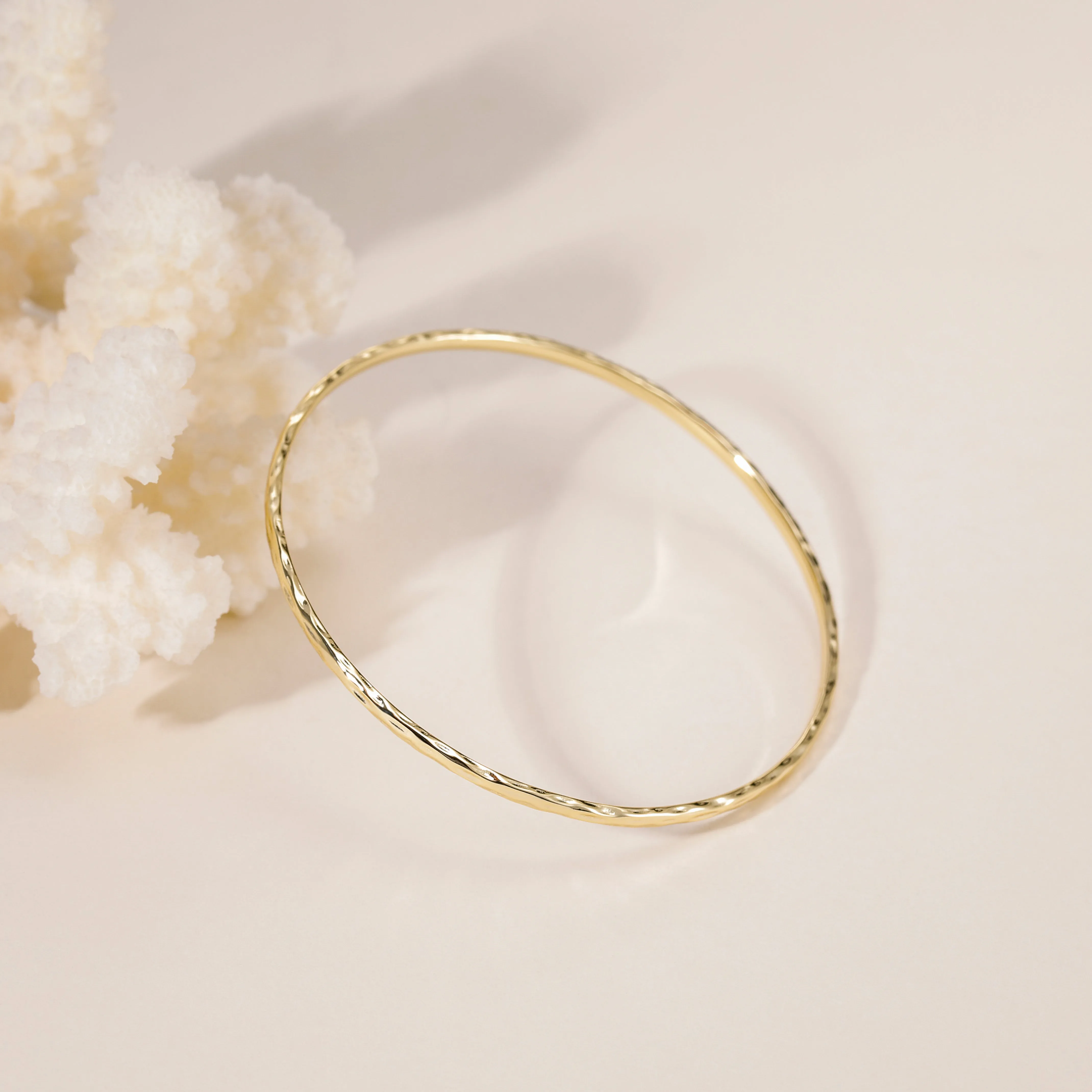Gold Thin Bangle Bracelet