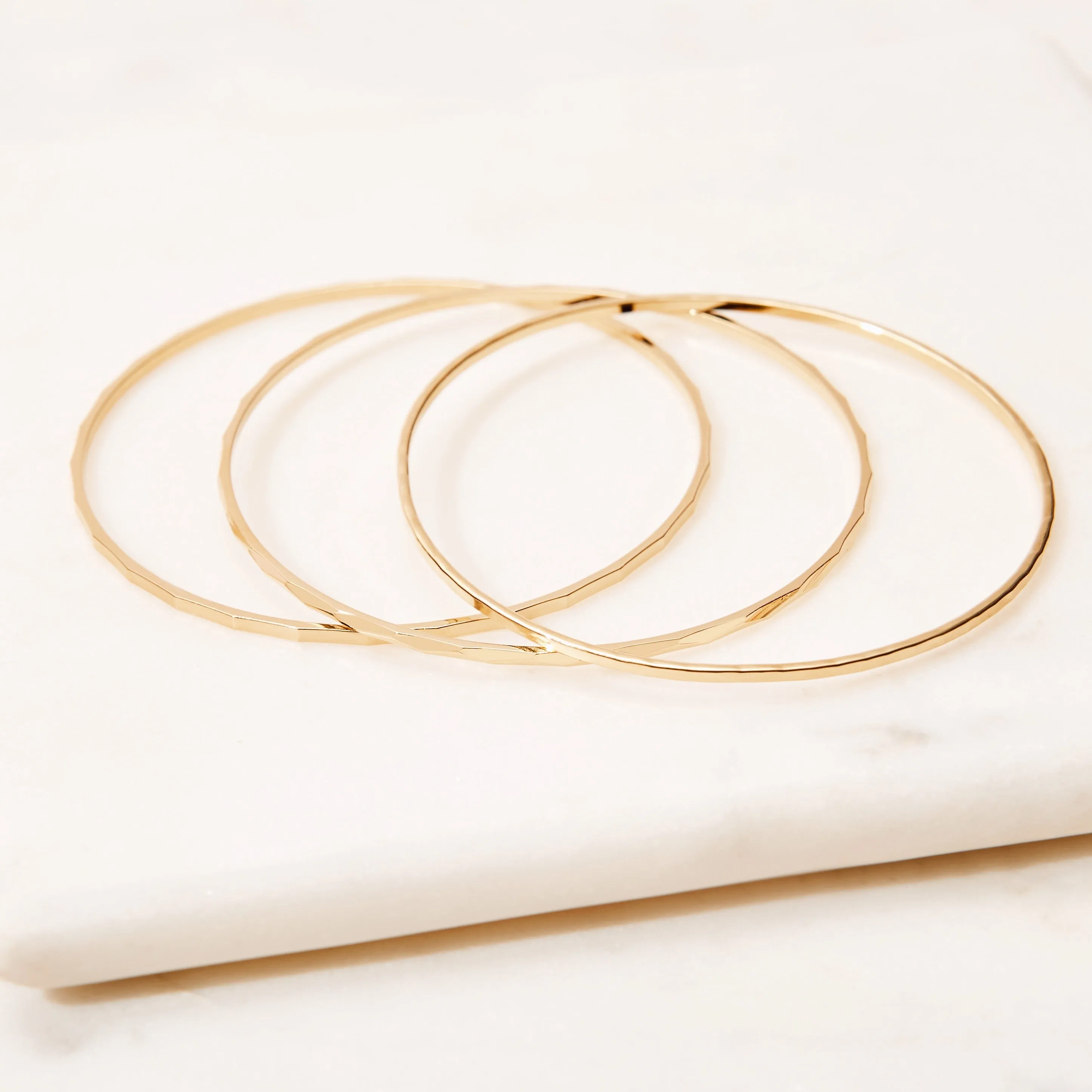 Gold Thin Bangle Bracelet