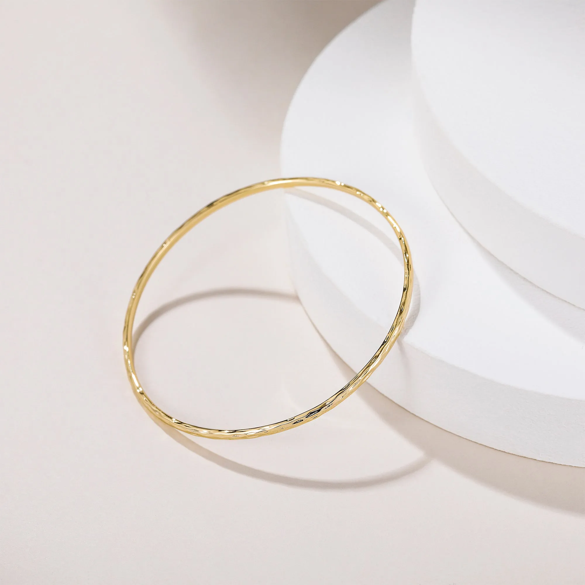 Gold Thin Bangle Bracelet