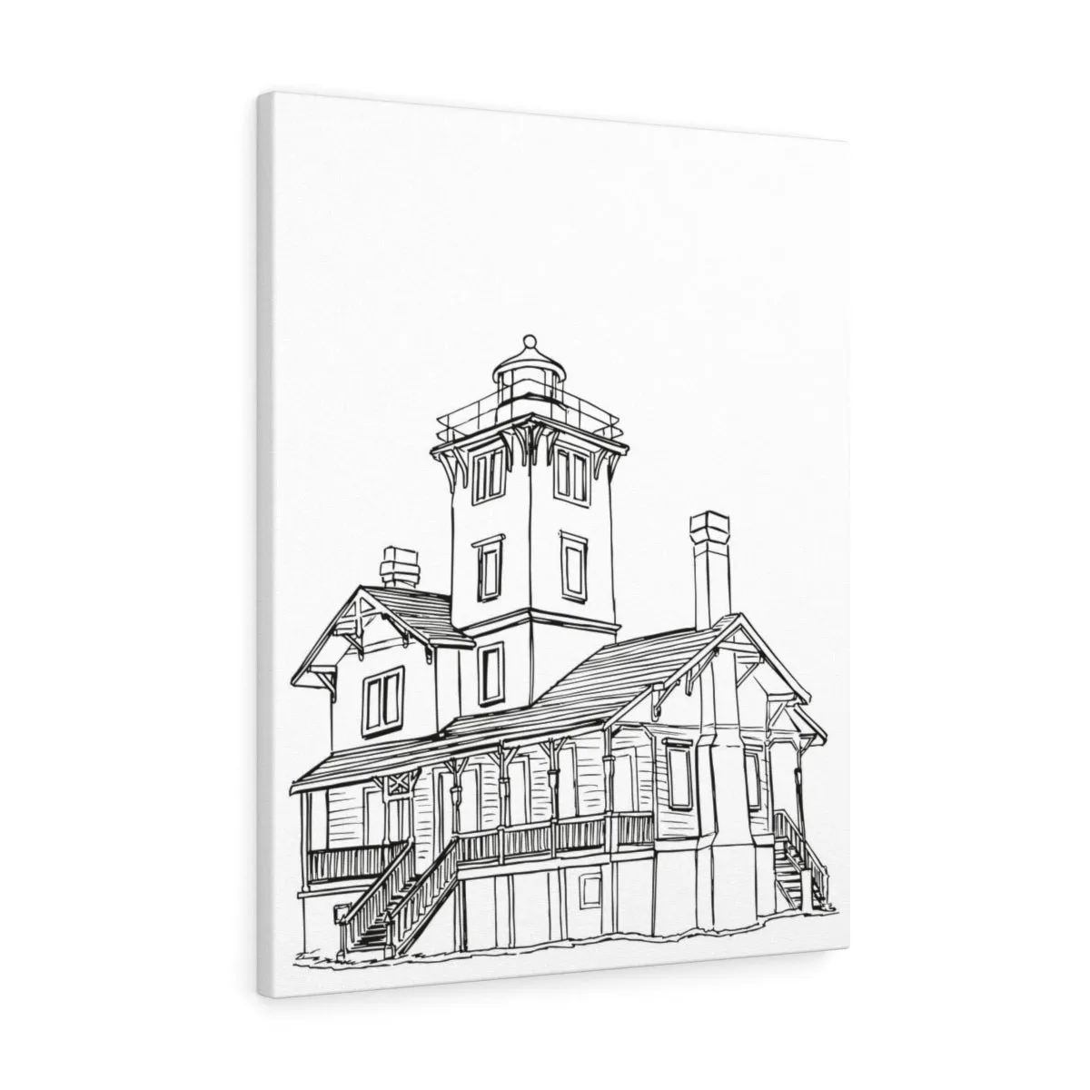 Hereford Inlet Light-Canvas Gallery Wraps