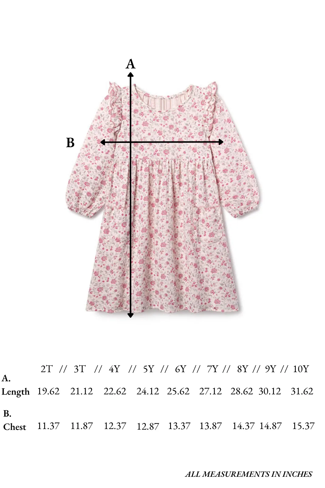 Kate Dress in Blushing Blooms