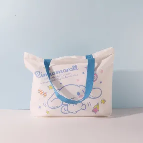 Kuromi Cinnamoroll Print Canvas Handbag
