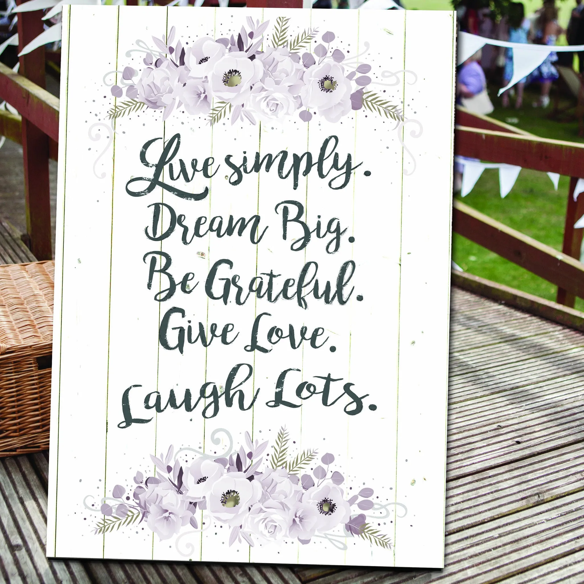 Live simply dream big canvas