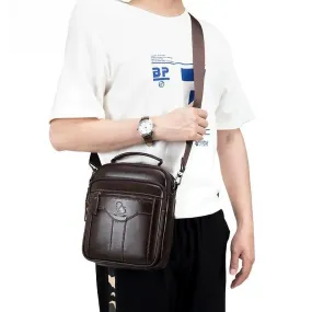 New Handbag Original leisure shoulder bag husband 100% cowhide luxury design messenger bag