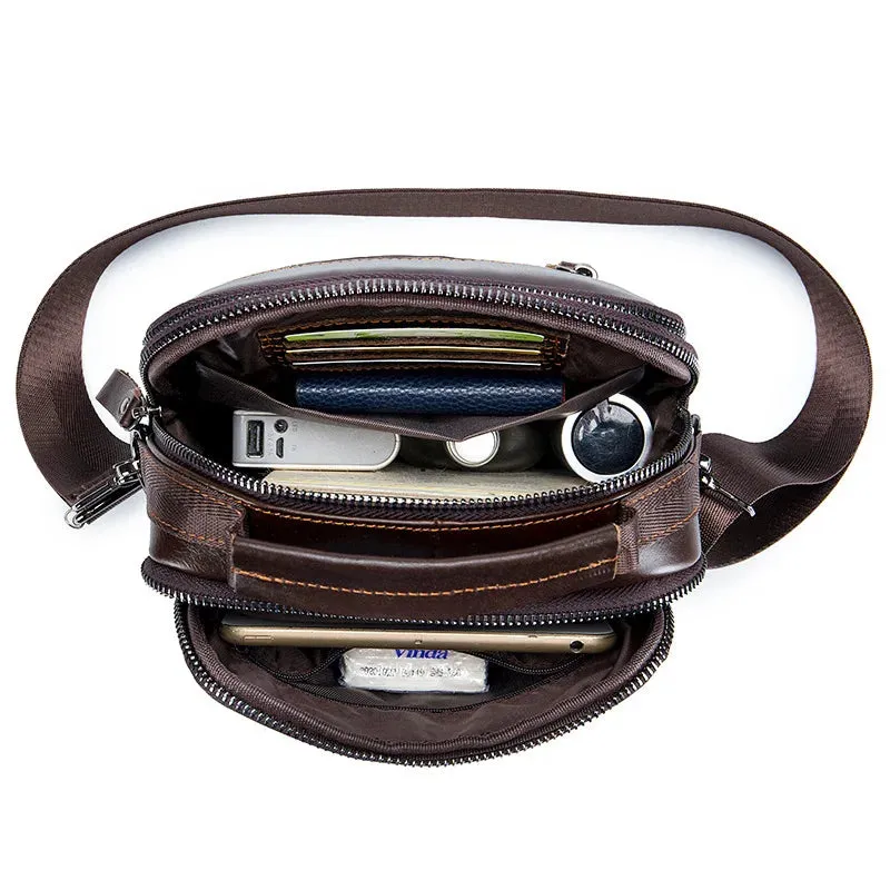 New Handbag Original leisure shoulder bag husband 100% cowhide luxury design messenger bag
