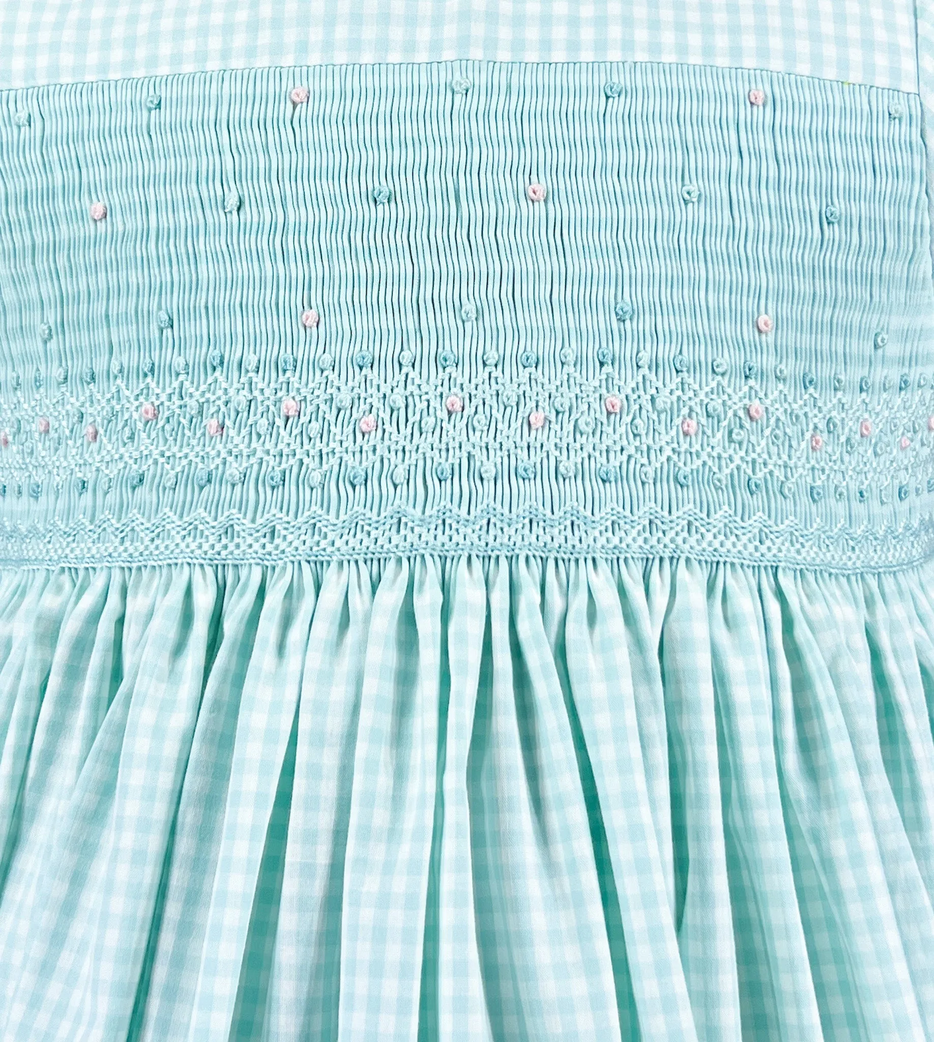 Pastel Green Lagoon Smocked Dress