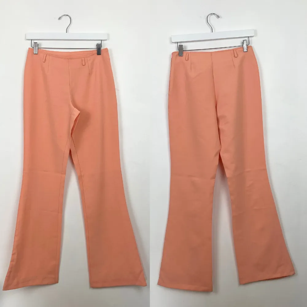Peach Flare Trousers - XS