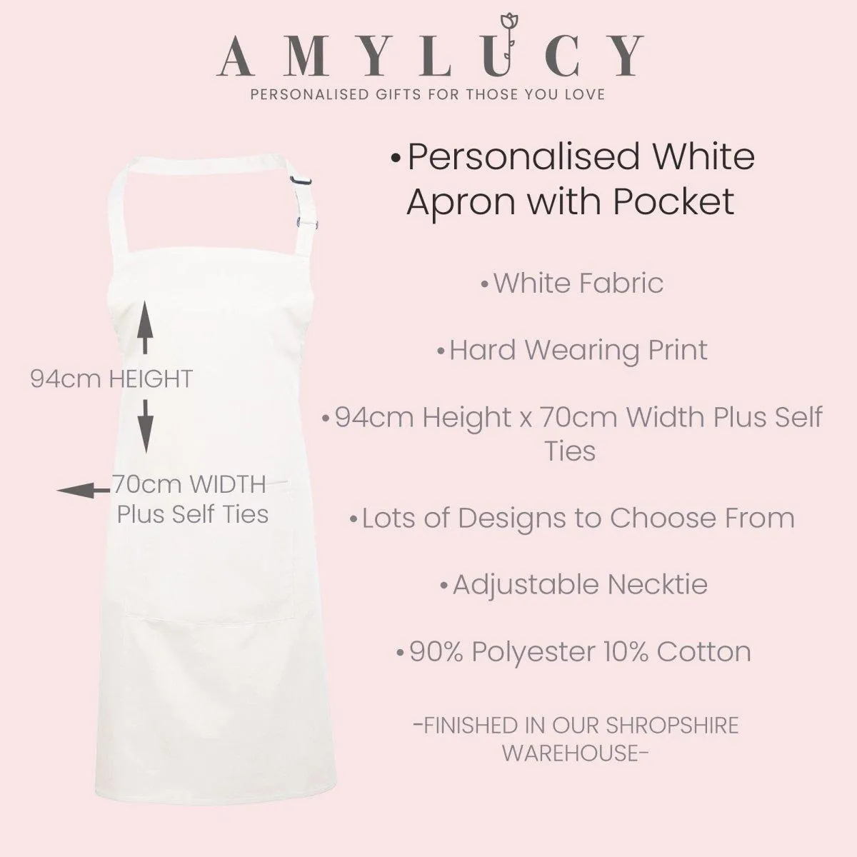Personalised Christmas Apron, Custom Made Christmas Aprons, Personalised Christmas Gifts, Personalised Ladies Apron, Christmas Gifts, Gift