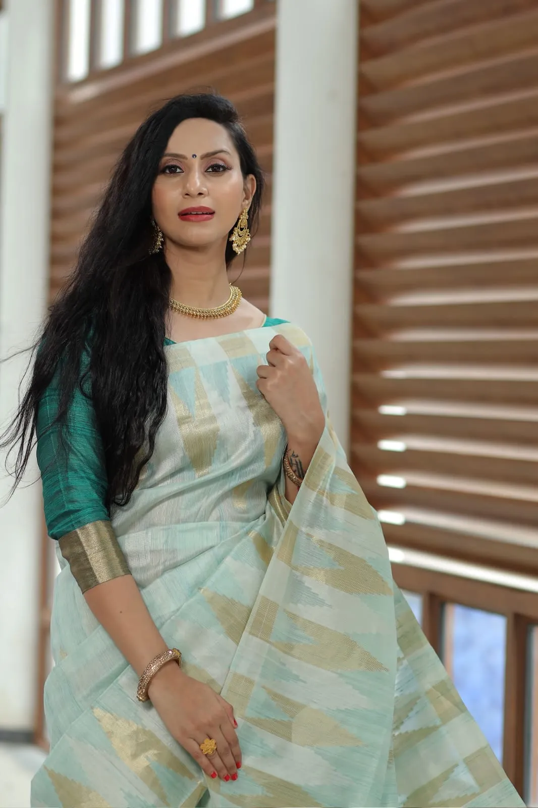 Pure Tussar Silk Weaving saree Soft Silk Sarees
