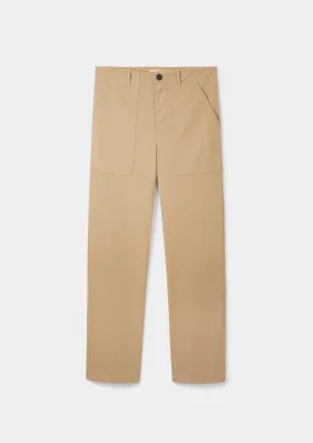 Sand Cotton Utility Trouser