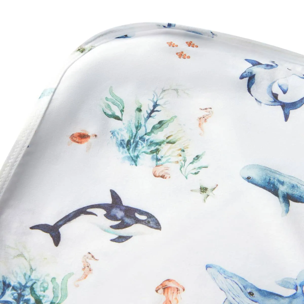 Snuggle Hunny Jersey Wrap with Matching Headwear - Ocean