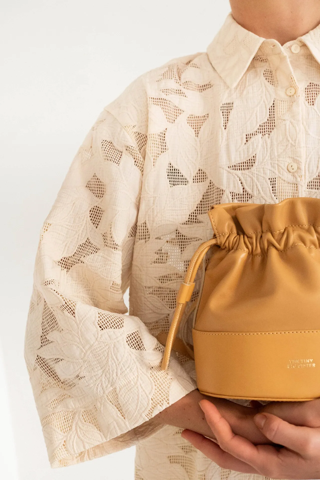 Tiny Big Sister | Guipure Shirt | Light Cream