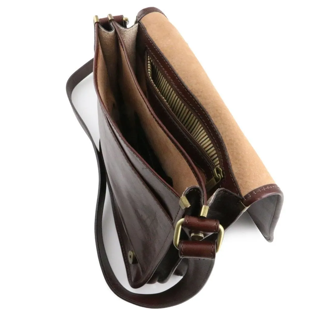 TL Messenger - Two compartment leather shoulder bag | TL141255