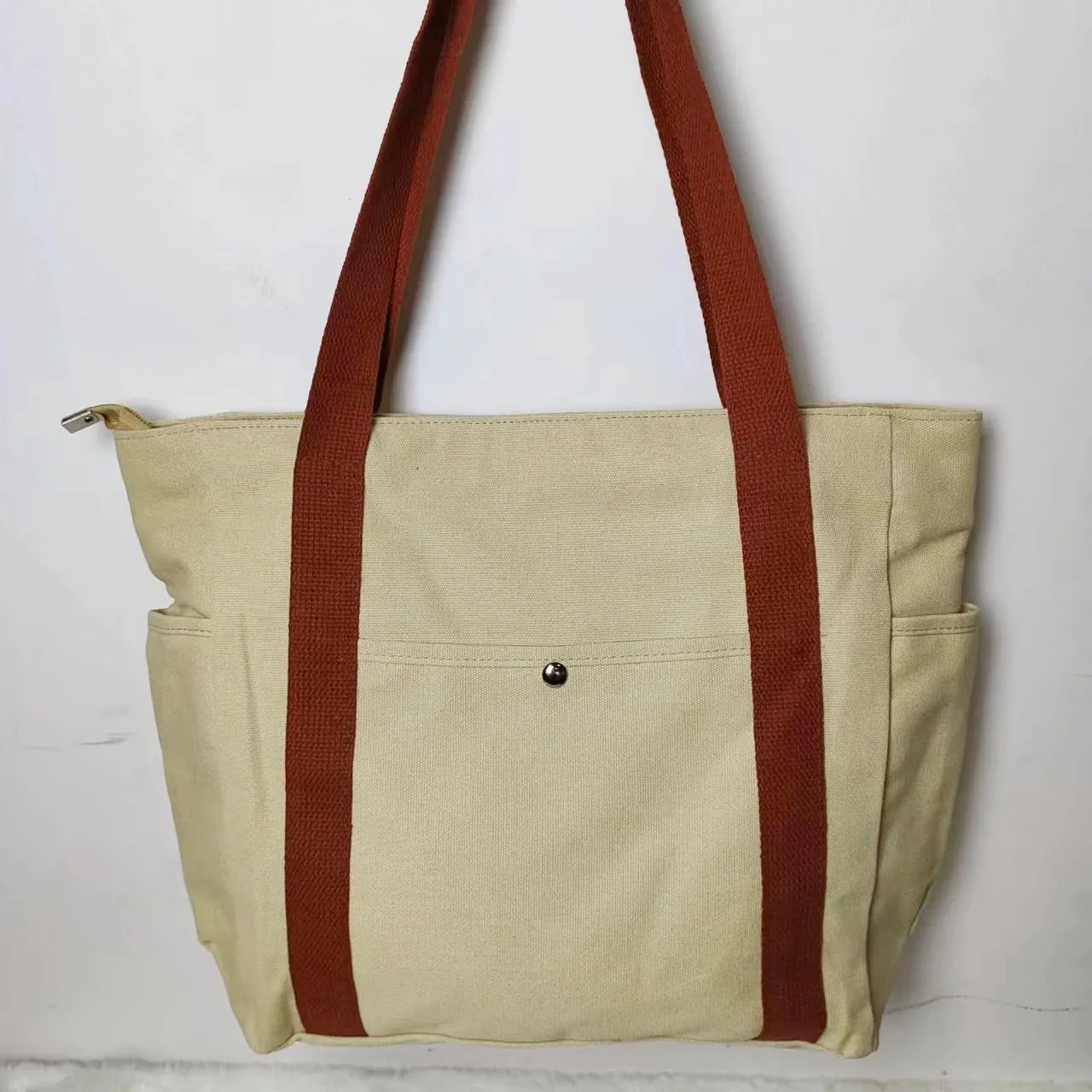 Uakiss Large Capacity Canvas Tote Bags for Work Commuting Carrying Bag College Style Student Outfit Book Shoulder Bag