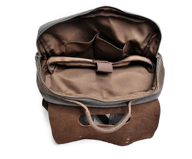 VINTAGE TAR™ Rucksack Tasche Damen aus Canvas & Leder Schultertasche Vintage