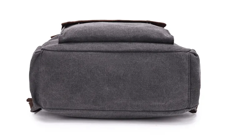 VINTAGE TAR™ Rucksack Tasche Damen aus Canvas & Leder Schultertasche Vintage
