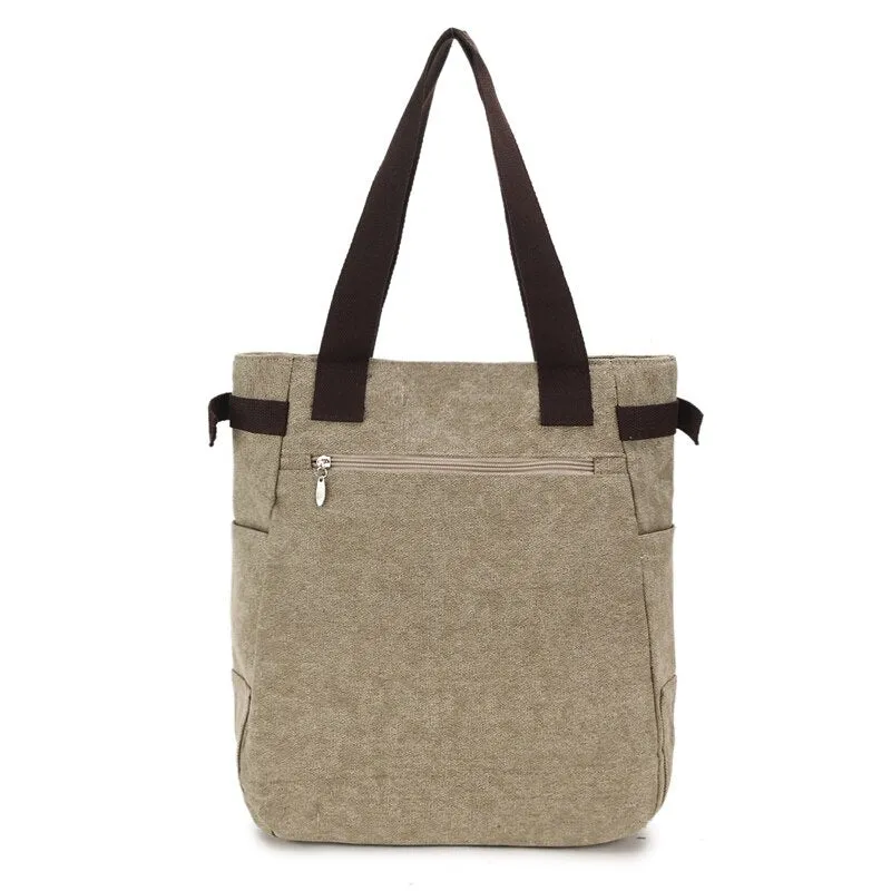 Vvsha Ladies' Canvas Bag Women Shoulder Bags Female Cute Cat Handbag Casual Totes Lady College School Books Bag Shopping Bag For Girls