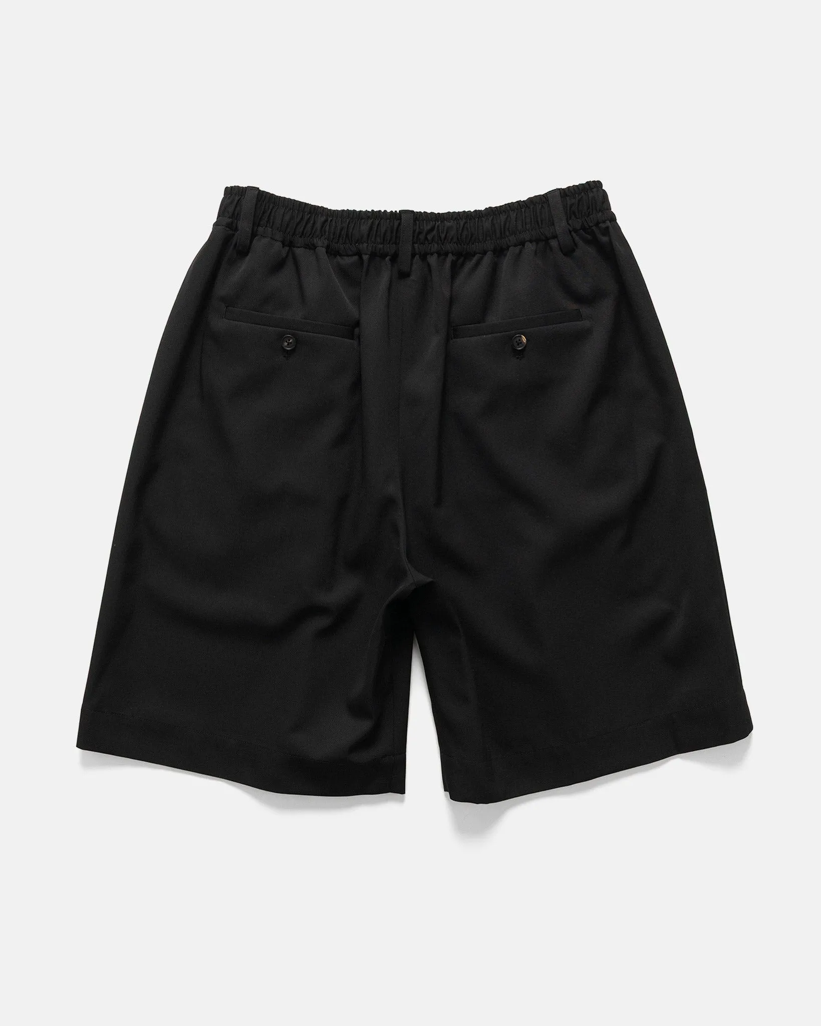 Wide Easy Short Trousers Black