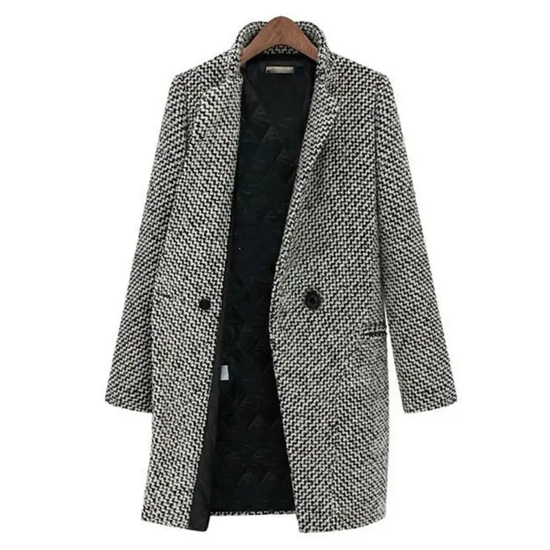Women - Long Jacket - Soft Fabric - Stylish Outerwear