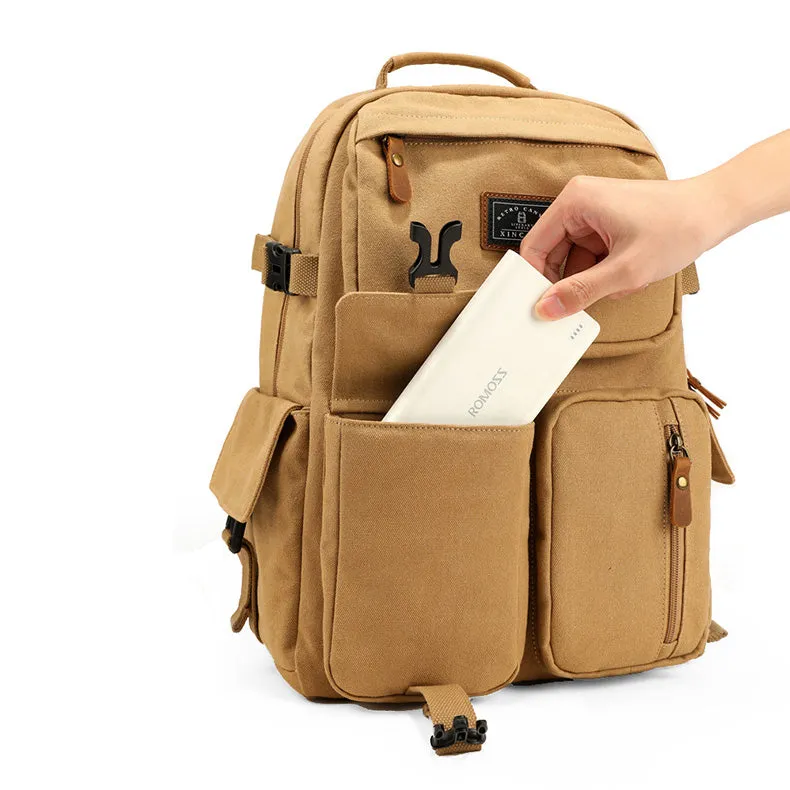 Womens Canvas Travel Backpack Rucksacks Stylish Backpacks For Women