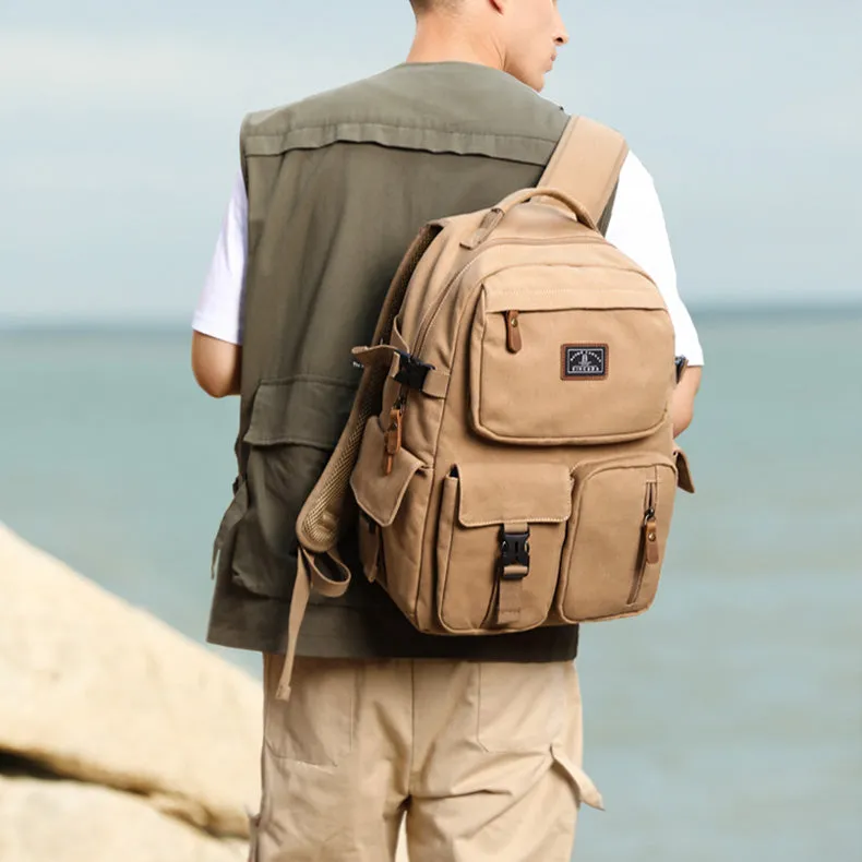 Womens Canvas Travel Backpack Rucksacks Stylish Backpacks For Women