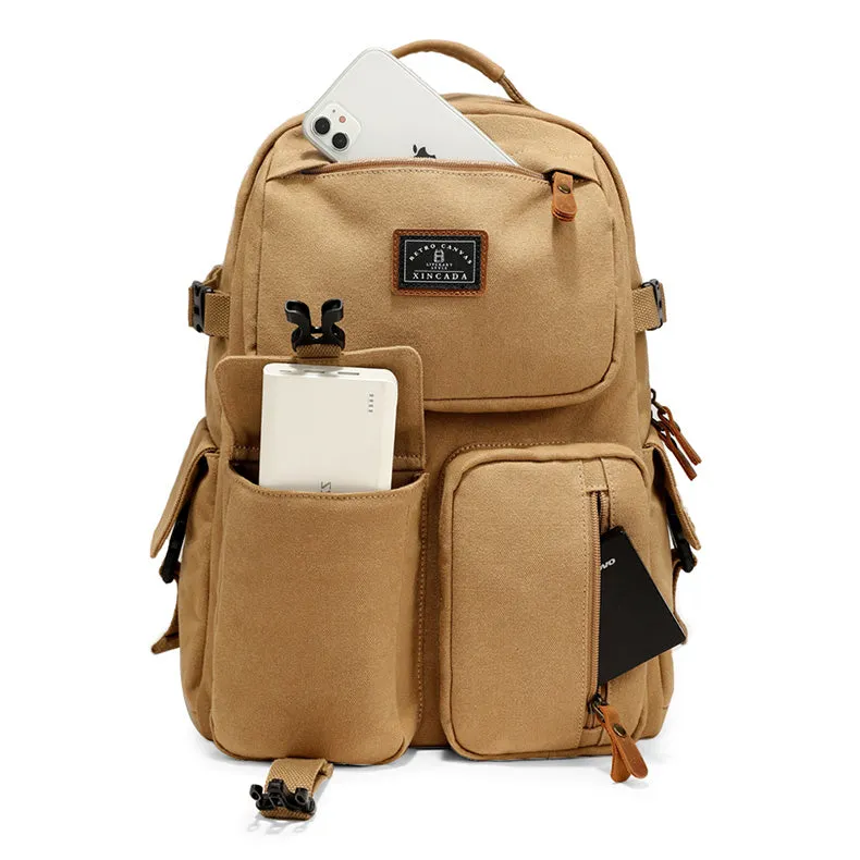 Womens Canvas Travel Backpack Rucksacks Stylish Backpacks For Women