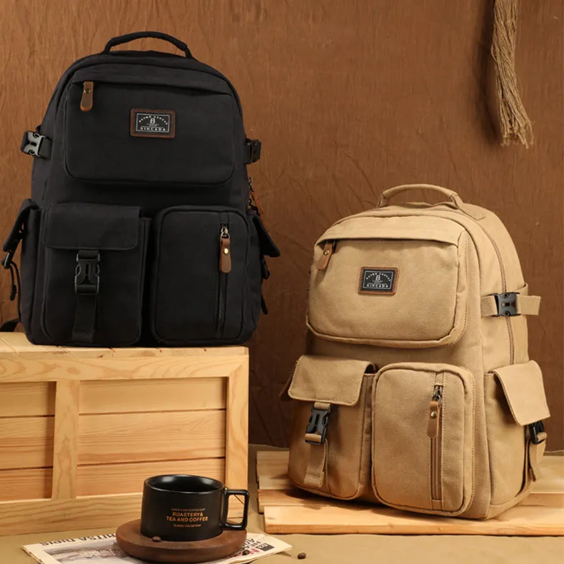 Womens Canvas Travel Backpack Rucksacks Stylish Backpacks For Women